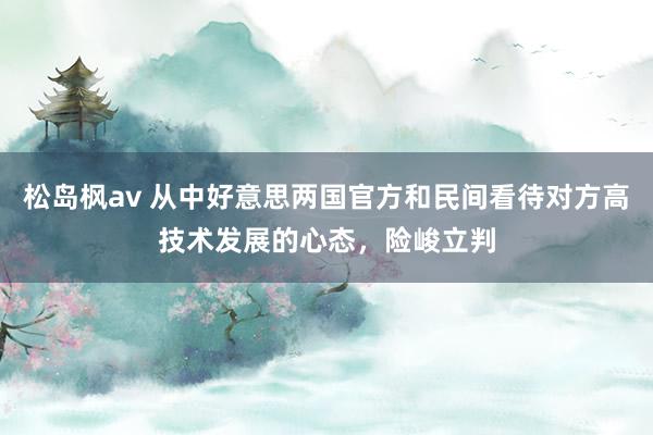 松岛枫av 从中好意思两国官方和民间看待对方高技术发展的心态，险峻立判