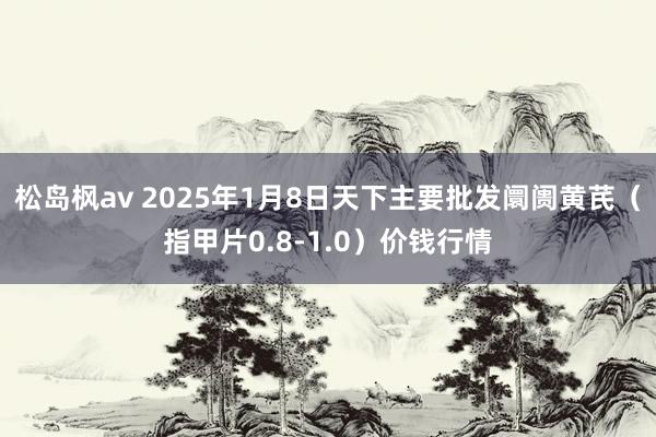 松岛枫av 2025年1月8日天下主要批发阛阓黄芪（指甲片0.8-1.0）价钱行情